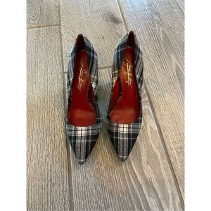 SHOES OF PREY Plaid Heels Size 6
